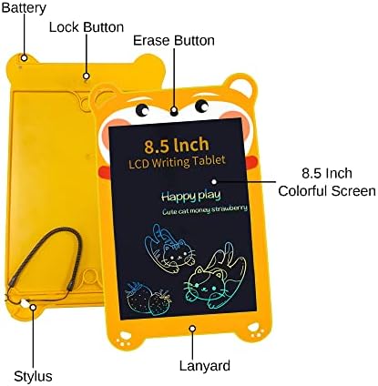 LCD таблет за писане за деца - 8 см, цветна дъска с драсканици, таблет за рисуване, стираемый бележник за рисуване, вещи