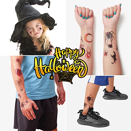 Реалистични 3D Временни Татуировки на Хелоуин, не са Фалшиви Татуировки, Временни Реалистични За деца, Момчета,