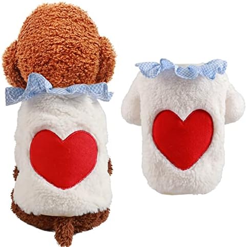 Ruio Жилетка за кучета, Зимно палто Коледно облекло, произведено от овче руно за домашни любимци, Празничен костюм Кученце,