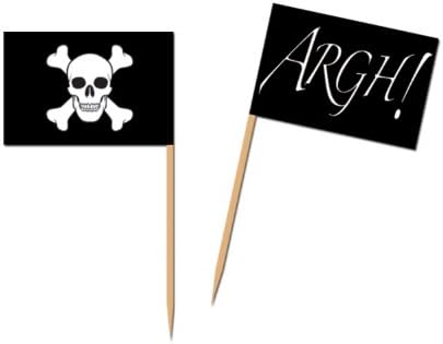 Комплект за парти с пиратски флаг (1 бр.) (50 бр./кг)