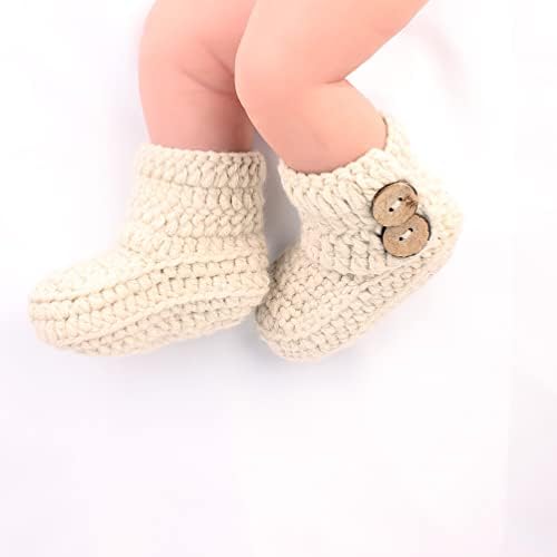 zefen Плетени на една Кука Детски Обувки Чорапи За Новородено, Обувки, ръчно изработени Дълбока