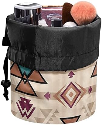 DIYFLASH Чанта за грим в стил на Ацтеките, Преносим Козметични Органайзер, Малки козметични чанти за Жени, Сладък