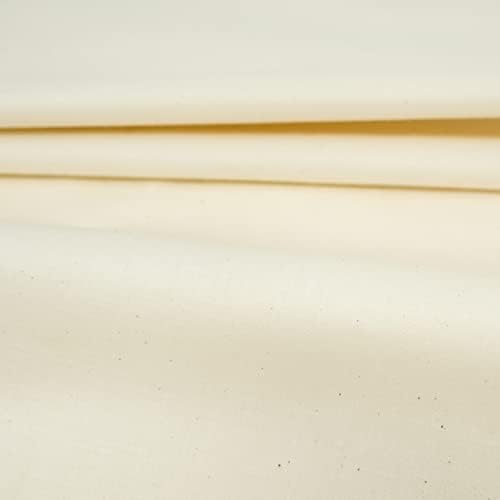 Roc-lon 47/48 Естествен плат от памук с високо качество, небеленый, ярдовый, не е съвсем бял, 10 ярда