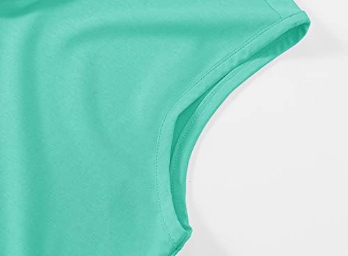 BGOWATU/ Дамски Тениски-Топка за голф, Тенис Ризи Без ръкави с V-образно деколте и яка, Защита от ултравиолетови