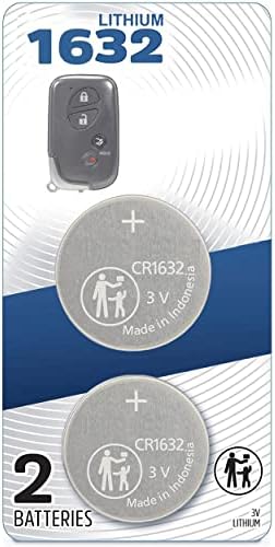 (2 опаковки) CR1632 1632 Дистанционно ключодържател Смяна на батерията за Lexus (2006-2015) Калъф RX ES350 GS300 GS430 GS450h