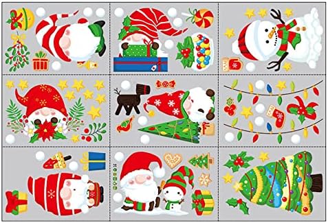 Стикери за стени за Баня, Весели Коледни Стикери за Стена, Подвижни Коледни Художествени Етикети, Коледни Стикери