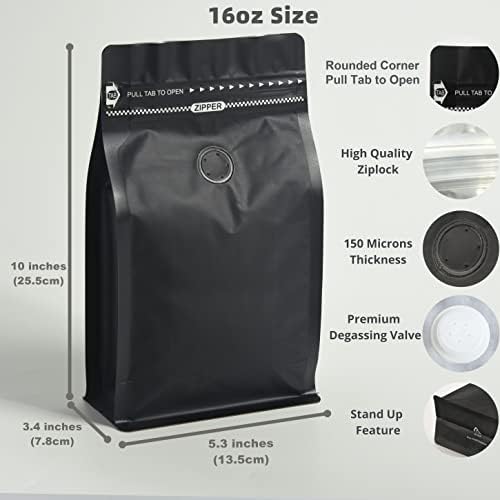 Пликчета за кафе от фолио черен цвят с тегло от 50 грама на 1 килограм - Высокобарьерная алуминиево фолио - Пакетчета