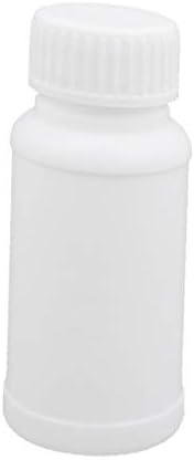 X-DREE 60 мл Пластмасова Бяла Кръгла бутилка за съхранение на прах с широко гърло (60 мл plástico BLANC-O boca