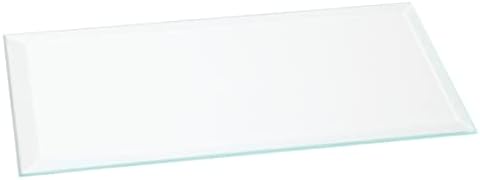 Правоъгълник Plymor от прозрачен скошенного стъкло е 3 мм, 3 инча x 6 инча (опаковка от 3 броя)