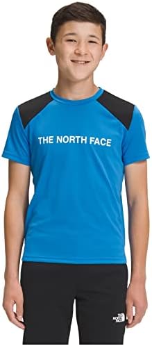 Тениска Never Stop с къс ръкав и принтом THE NORTH FACE Boys, Super Sonic Blue, X-Small