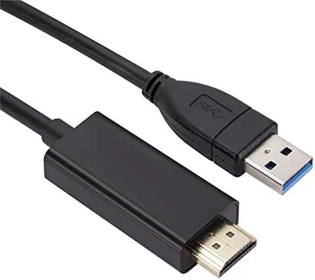 Кабел-адаптер KESION USB-HDMI 30 МЕТРА за Mac OS, Windows 10/8/7/Vista/XP, конектор USB 3.0-HDMI HD 1080P Монитор,