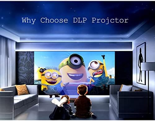 Видео проектор WSSBK За Домашно Кино с Разделителна способност от Full Hd 720p Led, Безплатен Проектор за Домашно