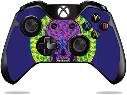 Кожата MightySkins, съвместим с контролера на Microsoft Xbox One или One S - Happy Skull | Защитен, здрав и уникален винил