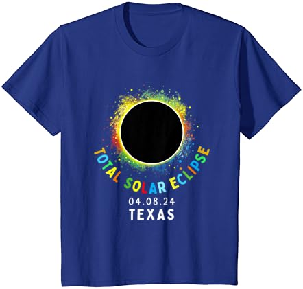 Пълно Слънчево Затъмнение в Тексас 8 април 2024 Г., Риза Вратовръзка Боядисват