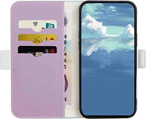 Чанта-портфейл HEPUP за iPhone 13 Mini, Флип калъф Премиум-клас Изкуствена кожа с държач за карти, Магнитни Противоударная