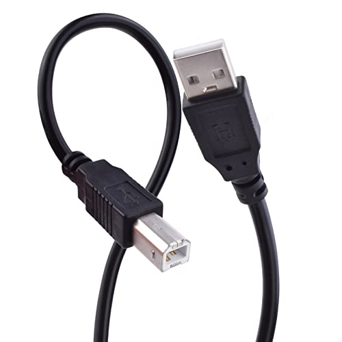 Кабел за принтер Koffmon USB 2.0 Type A, за да свържете скенера към конектора B, Съвместими с вашия принтер на HP, Canon, Dell,