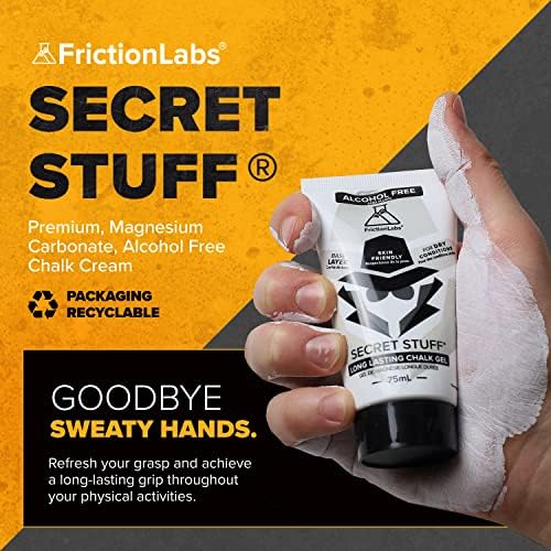 Течен тебешир Friction Labs Quick Grip Secret Неща за спортисти - Произведено в САЩ - Безвреден за кожата - скално