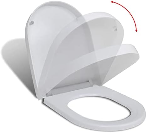 Капак на Тоалетната чиния, Быстросъемная Гумена Тампон за седалката на Тоалетната чиния с функция за Меко затваряне за Семейството,