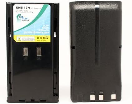 2 комплекта Сменяеми батерия KNB-17A, KNB-22N, KNB-21N, KNB-16 за Kenwood TK-480, TK-380, TK-280, TK-290, TK480, TK380, TK290, TK280, TK-190, TK-390, TK-481, TK-5400, TK481, TK390, TK380480 за двустранните радиостанции - Starter батерия