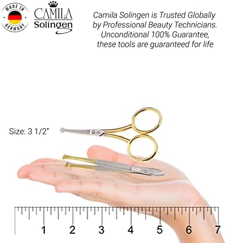 Набор от маникюрных ножици и пинсета Camila Солинген CSK1, Перфектен Маникюр, определени за педикюр за мъже и жени-Добри Инструменти