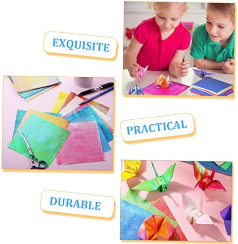 FAVOMOTO 1000 Бр Оригами Хартия за оригами за деца Двустранен Хартия за Оригами Детско Занаят Цветни Сгъване на