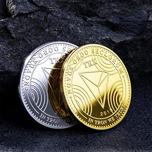 Scatter Монета TRX Виртуална Метална Възпоменателна Монета Quantum Монета Виртуална Монета Възпоменателна Монета