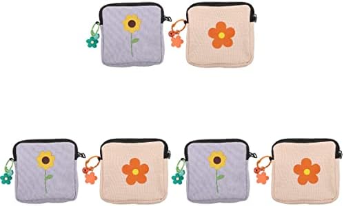 DOITOOL Home Tool 6 Бр. Чанти за съхранение на Хигиенни Кърпички, Менструални тампони, Чанти за съхранение (Различни цветове)