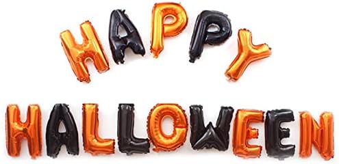 Украсени Хэллоуином Алуминиева Мембрана Балон Happy Halloween Happy Halloween Happy Letters Набор От Балони От Алуминиево
