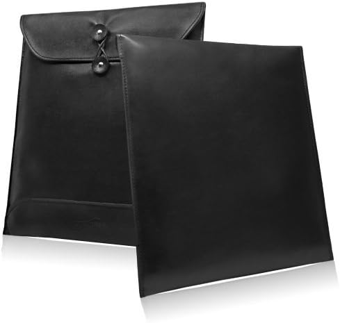 Калъф BoxWave е Съвместим с Onyx International Boox M90 (калъф от BoxWave) - Кожен пакет Nero, флип-надолу на кутията в стил кожа на чантата
