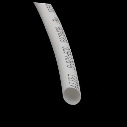 X-DREE Дължина 10 m, с вътрешен диаметър 3 мм, свиване тръба с полиолефиновой изолация, тел Бяла (дължина