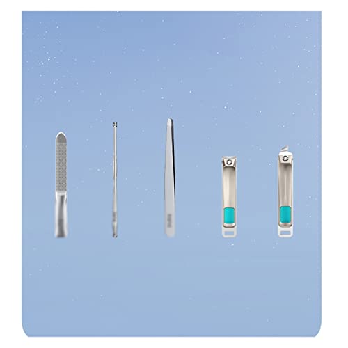 PDGJG Инструменти за дизайн на ноктите Набор от машинки за подстригване на ноктите от Неръждаема Стомана Плоска