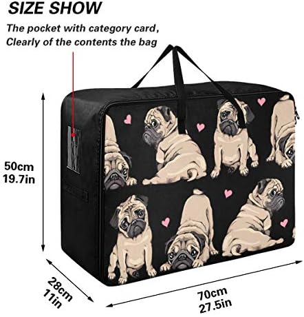 N/A Чанта за съхранение на дрехи, Легла за Завивки, Организаторите за Кученца Мопс Голям Капацитет и Розови