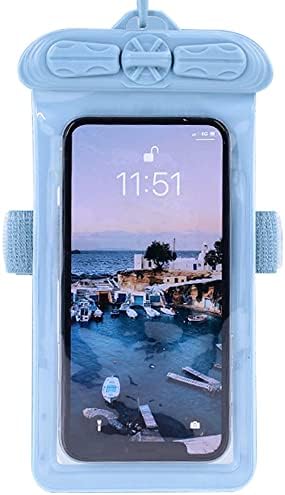 Калъф за телефон Vaxson, Съвместим с водоустойчив калъф Lenovo P2 Dry Bag [Без защитно фолио за екрана] Син