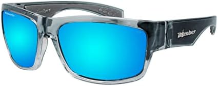 Мъжки предпазни очила БОМБАРДИРОВАЧ, 2-Тонная Дымчатая рамки, защитни лещи с огледално поляризация на Ледената покривка