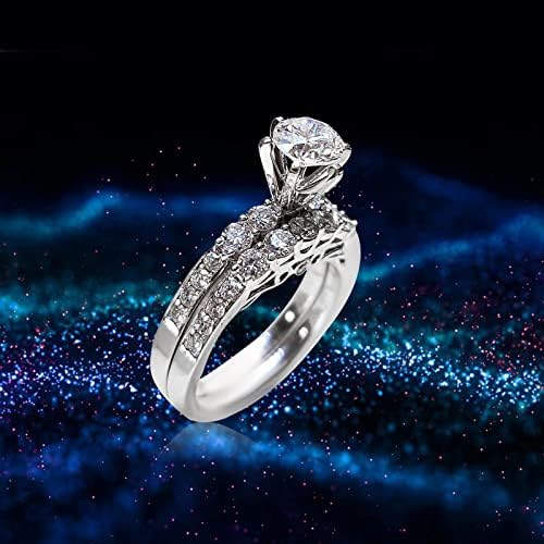 Сватбени пръстени, халки за годеж, пръстен за Свети Валентин, лесно пръстен с диамант роза, креативна дамски дрехи kle