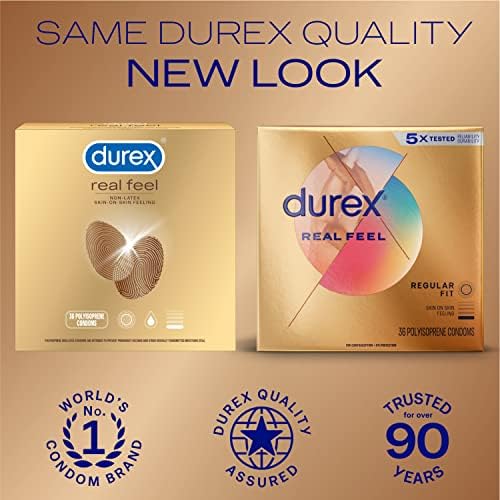 Презервативи за секс, Нелатексные презервативи Durex Avanti със смазка Bare Real Feel, нормално кацане, Нелатексные презервативи за мъже с усещането за Естествена кожа в кожа,