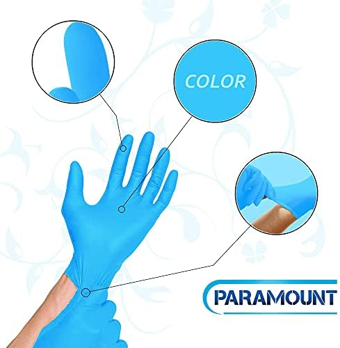 Ръкавици за еднократна употреба Paramount Ice Blue е от чисто нитрил, многофункционални, без латекс, без прах,