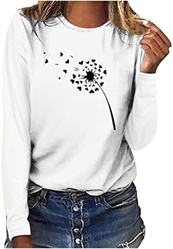 Блуза райе с V-образно деколте и Закатанным ръкав на копчета, Топ, Пуловер с кръгло деколте, Hoody с кръгло