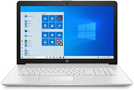 2020 Нов лаптоп HP 17-by3063st с 17,3-инчов HD + дисплей, Intel i3-1005G1, 8 GB оперативна памет, 128 GB SSD-диск + 1 TB Твърд диск, Windows 10, Сребрист