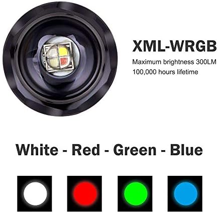 LUMENSHOOTER Обновен мащабируем червен фенер, светкавица, 4 цвята в 1, зелено, Червено, Синьо, бяло, Многоцветен