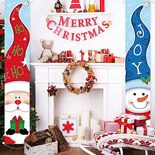 Коледна Украса за Банери С Коледа, Знак на Верандата, Вратата Банер, Коледен Висящ Банер, Открит Коледен Банер,