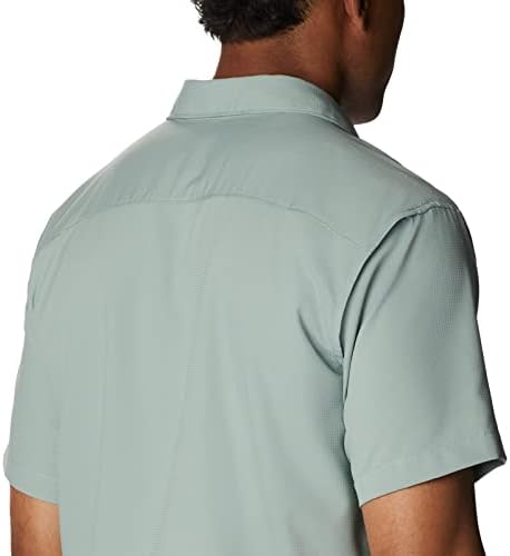 Однотонная риза Columbia Men ' s Utilizer II с къс ръкав в Светло син цвят, Малка
