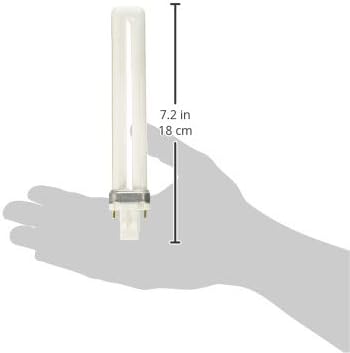 Две тръби луминесцентна PL-лампа TCP, 13 Вата (800 лумена) от Мек бял (2700K) 2-пинов (на база на GX23)