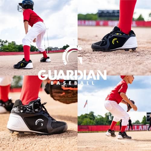 Бейзболни обувки Гардиън Baseball Youth с високо берцем за момчета и Момичета, Софтбольные обувки - Размер 12 за малки