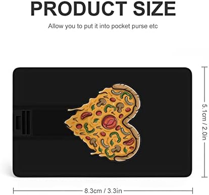Love Pizza USB 2.0 Флаш устройства, Памет във формата На Кредитна карта