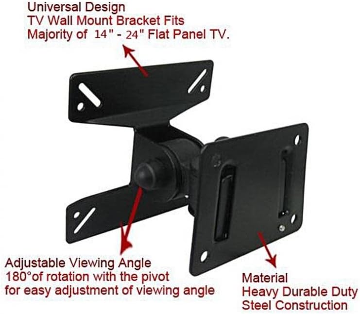 YFSDX Универсален Телевизор със завъртане на 180 Градуса за Монтиране на стена 14-27 Инча LCD Led Въртяща стойка За телевизор