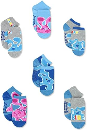 Чорапи Nickelodeon Blue 's Clues & You Boy' s Baby за деца от 6 опаковки с една четвърт захващане