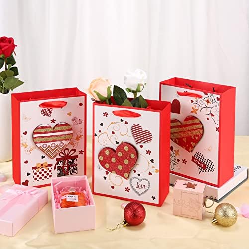 Подаръчни пакети Rinafly в Деня на Св. Валентин, Пакети в опаковка на подаръка по 12 опаковки, Малки Подаръци пакети е