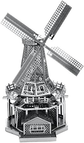 Метална Земен Вятърна Мелница 3D Метален Комплект Модел Комплект с Пинсети Хобита