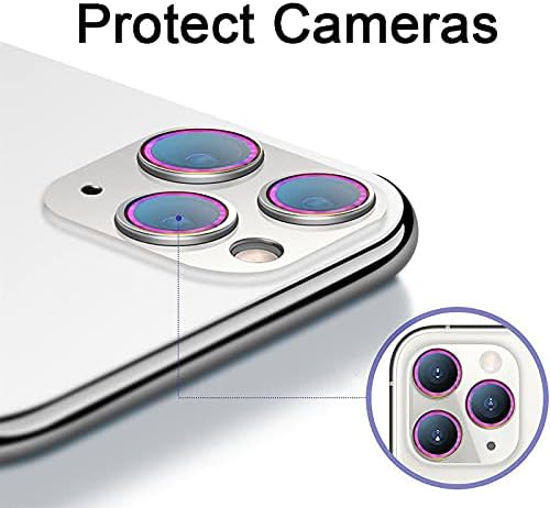 Защитно фолио за обектива на камерата SUWEI за iPhone 11 Pro /11 Pro Max, Защитно Фолио за екрана на обектива от алуминиева сплав,